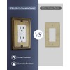 ZILLSEA Metal Wall Plates, Switch Plates and Outlet Covers, Decorative