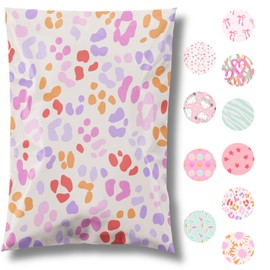 Pretty Package Store 10x13 Designer Poly Mailer 100 Pack Heavy Duty Waterproof Self Seal Shipping Bags for Small Business Large Mailing Envelopes Bulk Tear Resistant Cute Packaging Preppy Leopard