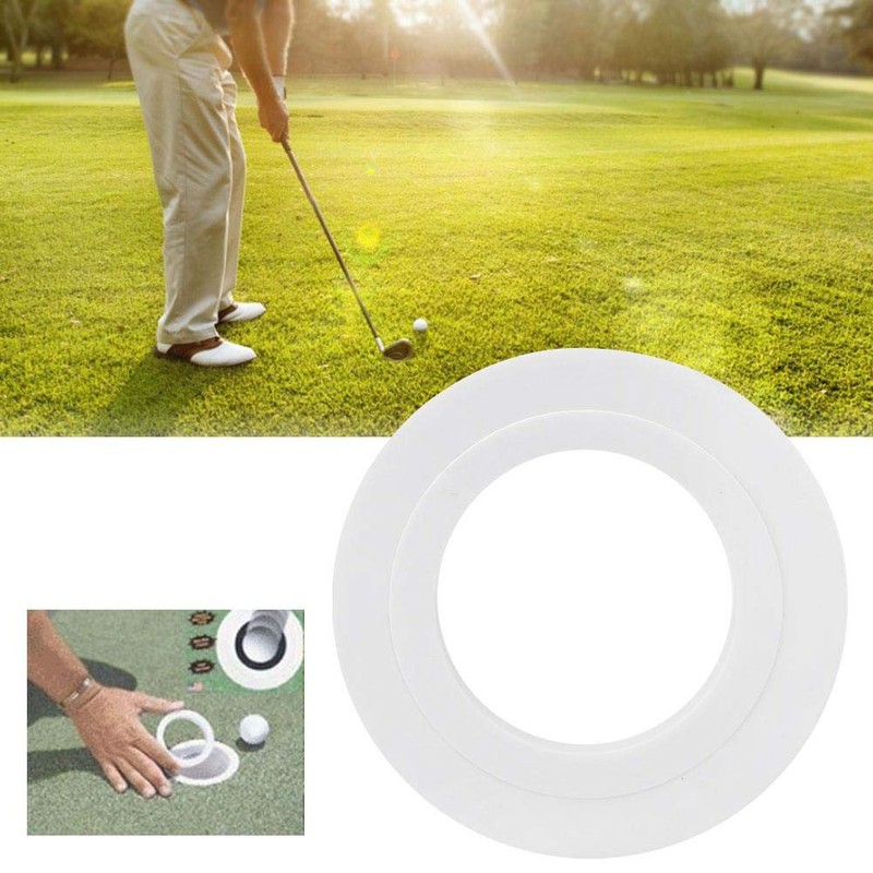 Pack of 2 Golf Putting Green Hole Cup Ring Training