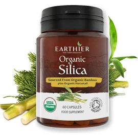 Organic Silica from Organic Bamboo and Organic Horsetail - Whole Food Supplement - Certified Organic by Soil Association