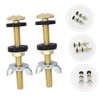 SHINEOFI 2pcs Toilet Tank Bolts Durable Toilet Seat Fittings for