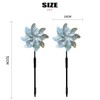 Hercaise 2 Pack Bird Deterrent Pinwheels, Reflective Pinwheels with Stakes