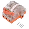 Disconnect Knife Switch Full Copper Transparent Shell 3 Pole Double