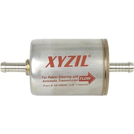 XYZIL 3/8" 3810000 Magnetic Inline Automatic Transmission Power Steering Filter for Universal Light Truck Car 58953 TF101M Metal Housing 10mm