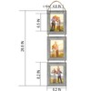 VMUZEDER 5x7 Wall Hanging Picture Frames Collage with 3 Opening
