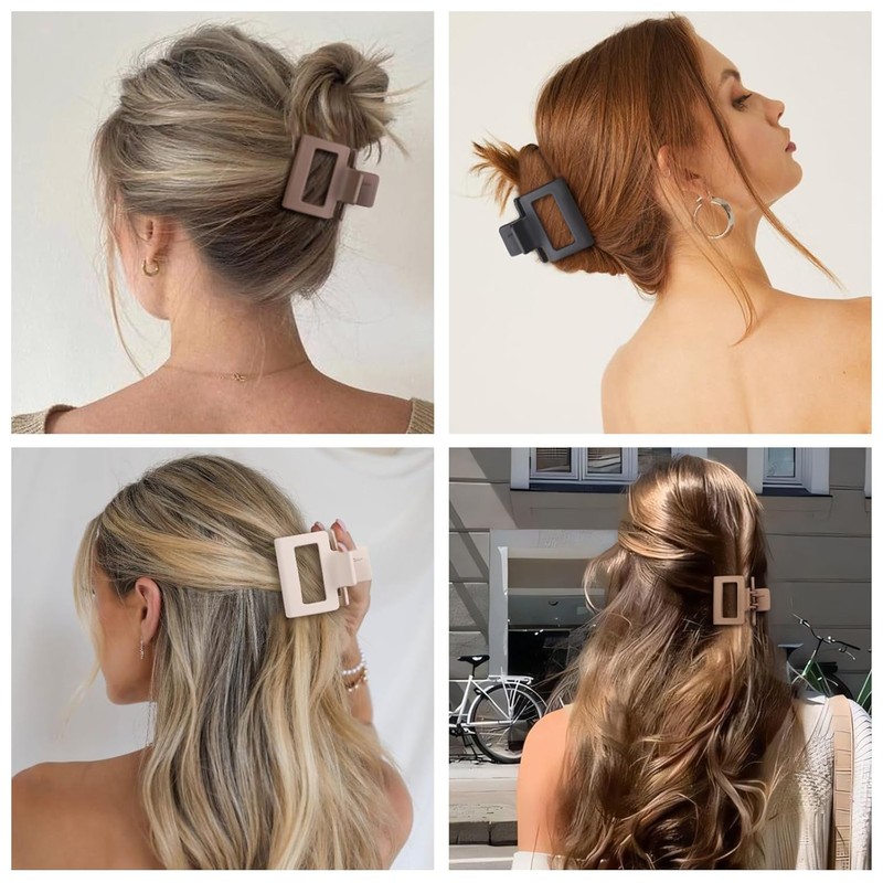 HFLYJPYW 8 Pcs Medium Hair Clips for Women Girls -