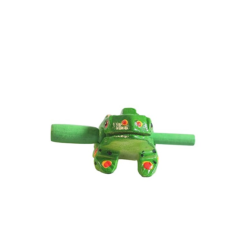 ART-CRAFT Musical Instrument Ratchet Sound Frog Wood Green S 9