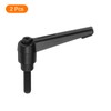 sourcing map 2Pcs M6 x 20mm Adjustable Knobs Handle Male
