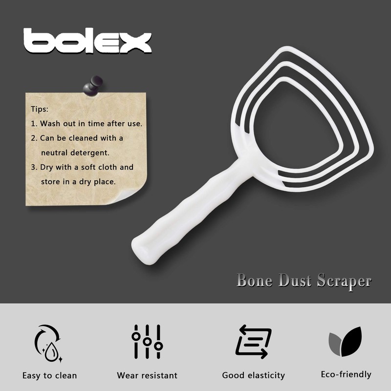 BOLEXINO Professional Square Bone Dust Scraper/meat scraper- Catering kitchenware Square