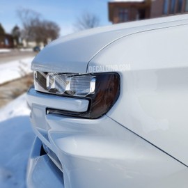 Smoke Tint Overlays Fits 2019-2021 Silverado 1500 Headlight Reflector (Light Tint)