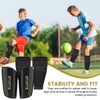 1 Pair Soccer Shin Guards with 6 Pairs Black Sleeves,