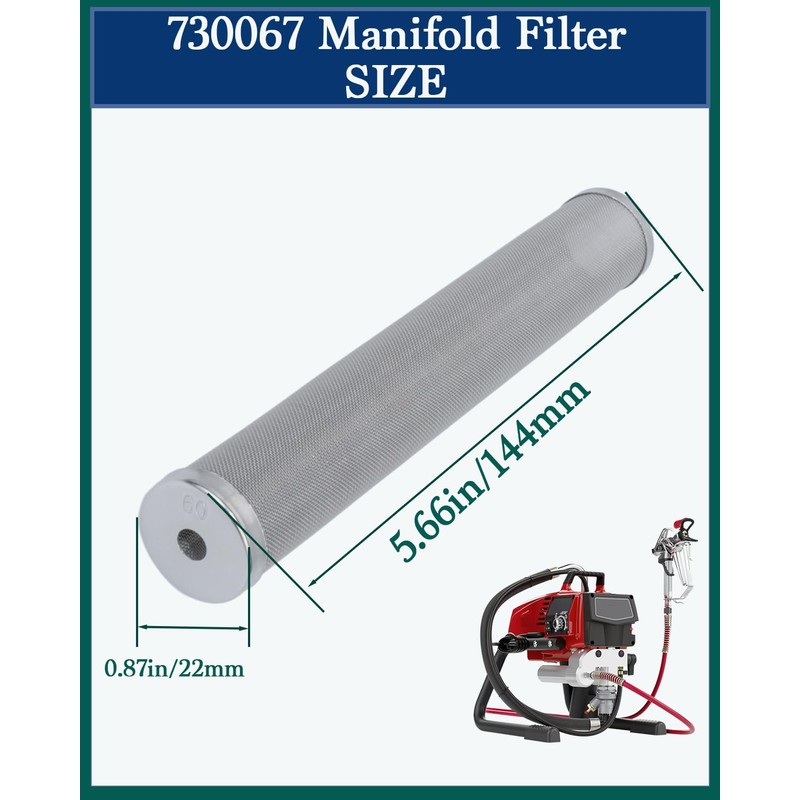 730067 (1+3+1) Titan Manifold Filter 5-Pack – 1x 30 Mesh,