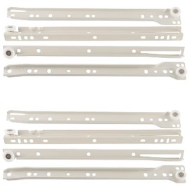 AERZETIX - C41024-2 sets of roller guides roller runners / rails 30 cm - for 2 drawers - maximum load 25 kg - guide rail - steel - cabinet chest of drawers furniture assembly