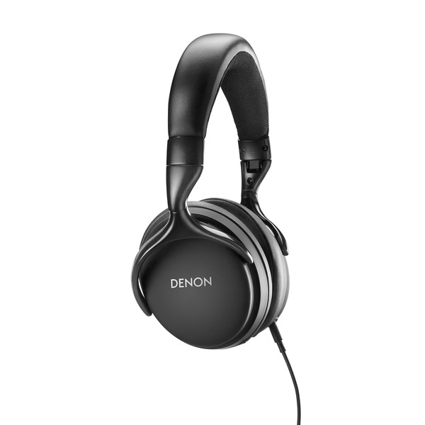 Denon AH-D1200-BK AH-D1200 Headphones, High Resolution Compatible, Sealed Dynamic Overhead Remote Cable Included, Black