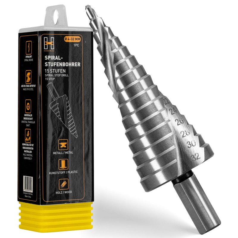 HARDTWERK Step Drill | Taper Drill Diameter 4-32 mm |