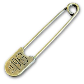 Fashion Safety Pin Large Brass Laundry Pin Safety Pin Snap Pin Clip Accessories Parts Lapel Pin Brooch Corsage American Casual Miscellaneous Goods 1963