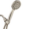 AquaDance High Pressure 6-Setting Full Brushed Nickel 4" Handheld Shower