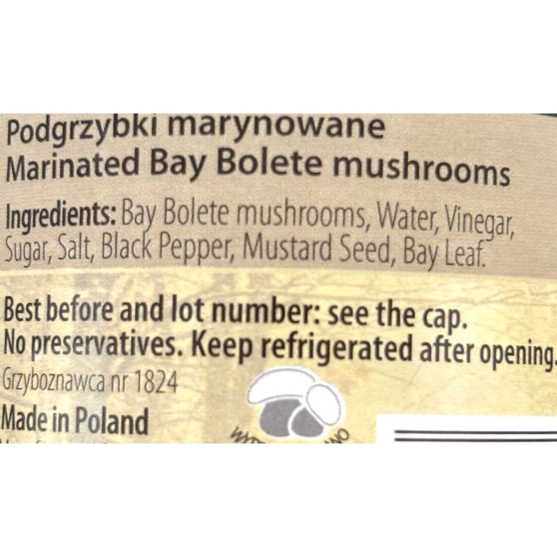 2 Pack Seweryn Marinated Bay Bolete Mushrooms Polish Podgrzybki Marynowane