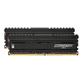 Ballistix Elite BLE2K8G4D26AFEA 16 GB Kit (8 GB x 2) (DDR4, 2666 MT/s, PC4-21300, Dual Rank x8, DIMM, 288-Pin) Memory