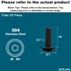 Drenky 50 Pcs Black Flanged Button Head Screws M4 X