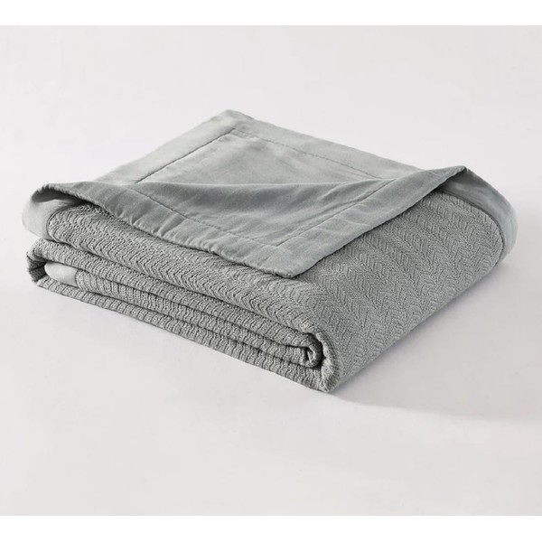 Royal Hotel Bedding 2-Ply Sheet Cool Cotton Blanket, Soft Breathable
