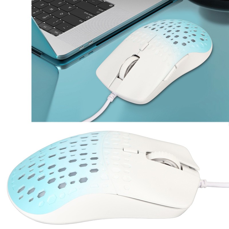 Wired Gaming Mouse with 7 RGB 3600DPI Lightweight Ergonomics Breathable