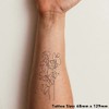 'SweetPea Flower' Temporary Tattoo - Water Resistant, Skin-Safe, Non-Toxic Transfer