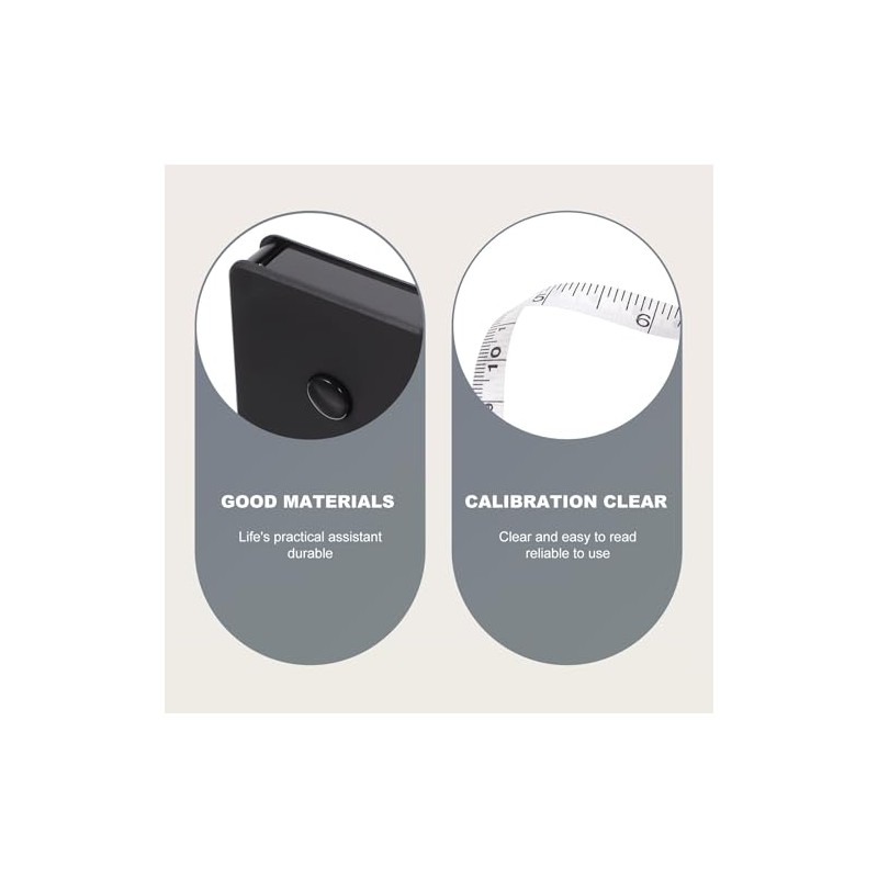MAGICLULU 2 Cintas Métricas Cuadradas Portátiles de 2 M, Mini