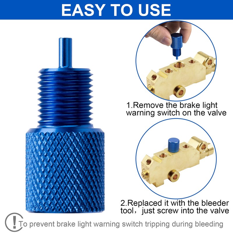PAGOW 1 Pack Proportioning Valve Bleeder Tool, PV2 PV4 Disc/Drum