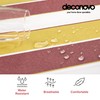 Deconovo Striped Tablecloth Polyester Rectangle Table Cloth Decorative Table Cover