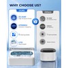Ultrasonic Jewelry Cleaner for Glasses Watches Rings Dentures,12OZ White