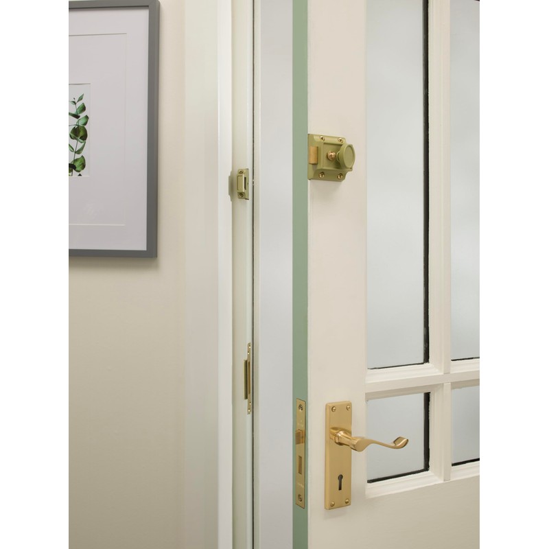 Sterling NLS201 Narrow Traditional Champagne Nightlatch