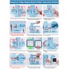 Happizza Magnet Button Maker Machine 50mm/1.97 in, Square Photo Magnet