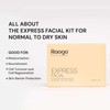 Raaga Professional Express Single Use Facial Kit | For Dry,