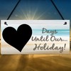 RED OCEAN Chalk Board Holiday Countdown Sign - Days Until
