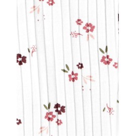 Simple Joys by Carter's Baby Girls' 4-Pack Pant, Grey/Pink/Plum/White Flowers, Newborn