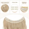 TESS Flip-In Extensions 60 cm, Golden Mix Bleach Blonde Secrets