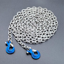 BOLIDORC RC Car Metal Trailer Tow Chain Hooks Scale Accessories for 1/10 RC Rock Crawler Car TRX4 SCX10 AXI03007 D90 TF2 Redcat MST (Blue)