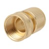2PCS Water Hose Quick Connector Brass 3/4 Inch Male and