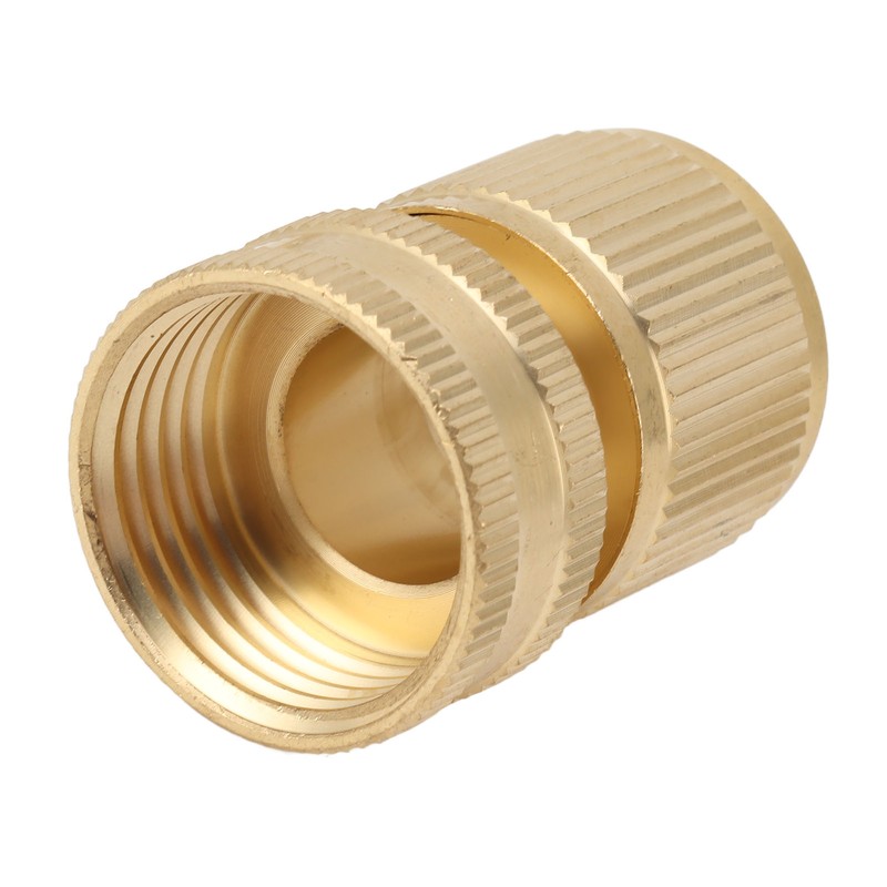 2PCS Water Hose Quick Connector Brass 3/4 Inch Male and