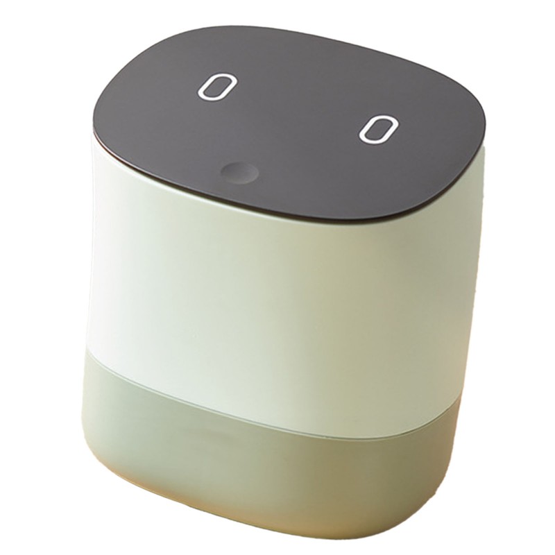 Mini Trash Can with Lid Small Desktop Trash Can Detachable