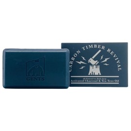 Gents Variety Men's Body Soaps - Moisturizing Bar Soap for Men, Smell Fresh and Clean, Washing Hands & Body, All Skin Types for Bath and Shower (Carbon Timber Revival)