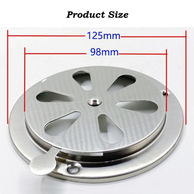 YOUNLEN Pack of 2 Round Ventilation Grille, 125 mm Round