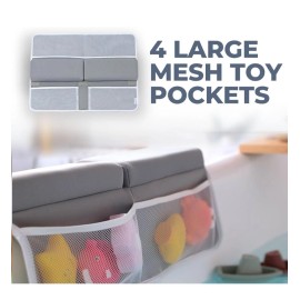 Toodly Baby Bath Kneeler and Elbow Rest Pad Set - Baby Bath Support for Knees and Elbow