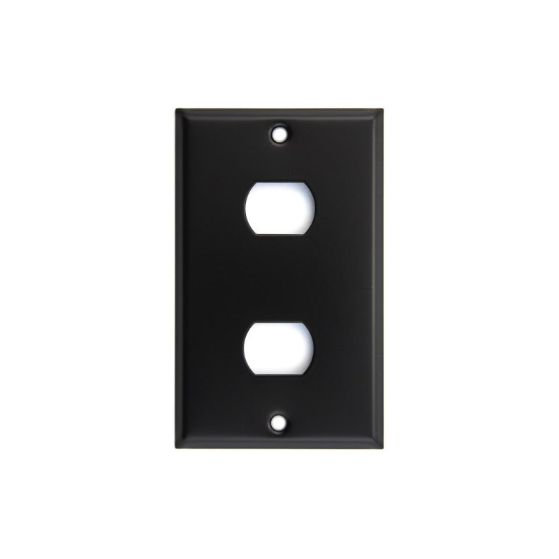Matte Black Single 1 Gang Two 2 Despard Switch Plate
