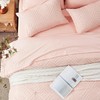 Zzlpp Full Comforter Set 7 Pieces, Pink Tufted Bed in