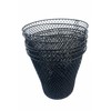 Essentials Wire Mesh Waste Basket (6, Black)