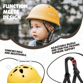 ROCKBROS Kids Bike Toddlers Helmet for 2-5 Years Kids Safety Protection Lightweight Cycle Helmet for Outdoor Activities Scooter, Balance Bike, Kids Bicycles, Skateboards (48-52 cm)