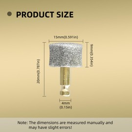 Fllyvly Replacement Heads for Dog Nail Grinder, Compatible with Casfuy and Other Brands, Highly Efficient and Safe, Diamond Coated, Durable, Set of 3 for All Dog Sizes, Pet Nail Polisher