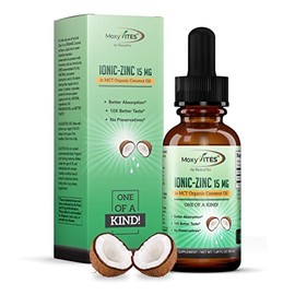 Ionic Zinc Sulfate in MCT Organic Coconut Oil with NO PRESERVATIVES - High Absorption, Better Tasting, for Adults and Children                        